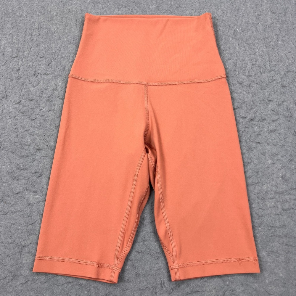 Lululemon Align Super High Rise Short 10" Womens 4 Rustic Coral Nulu Yoga W7BHZS